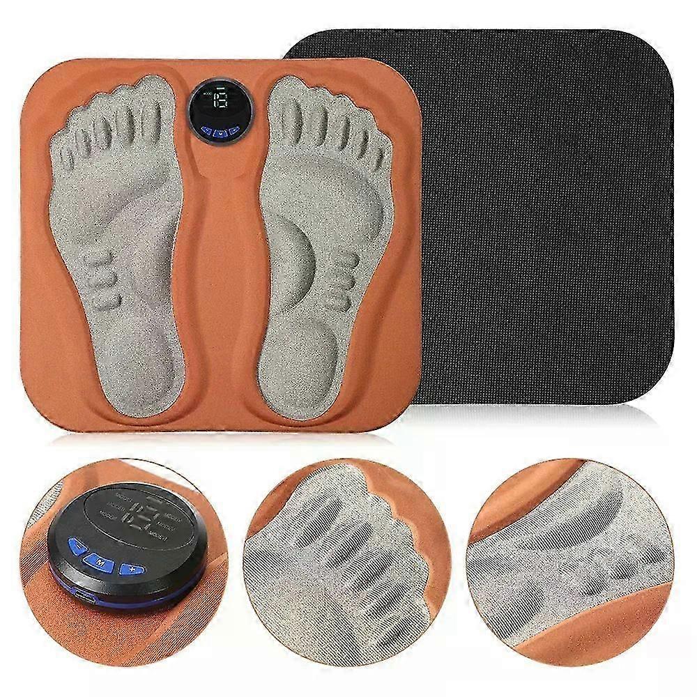 Şarj Edilebilir EMS Ayak Masaj Pedi Akupresür Kas Stimülasyonu Ayak Kan Dolaşımını İyileştirin EMS ayak Masajı Ağrı Rahatlatmak