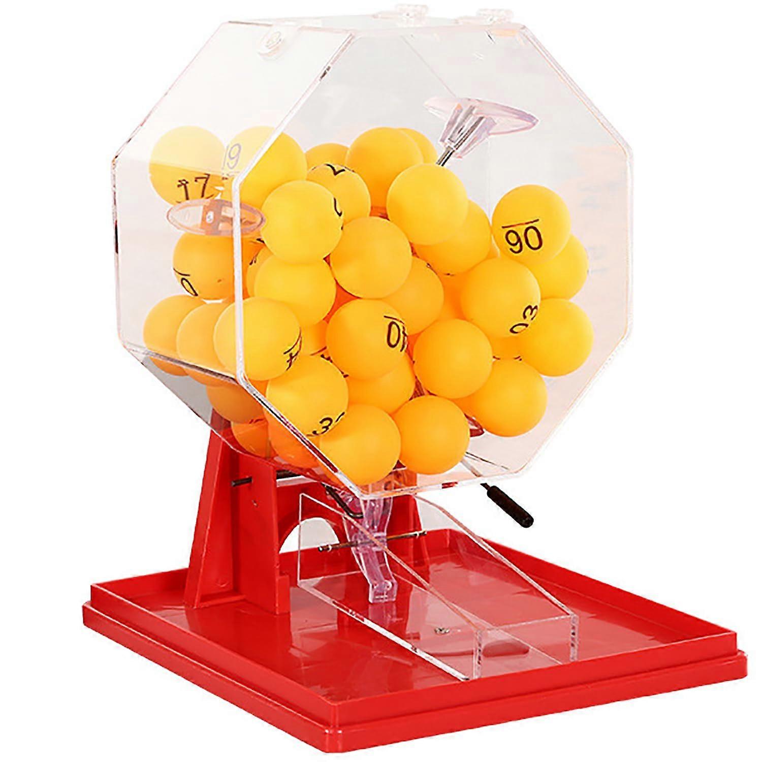 Manual Winning Wheel Lottery Machine for Home Entertainment, Annual Meetings and Sweepstakes  Includes 50 Bingo Chips