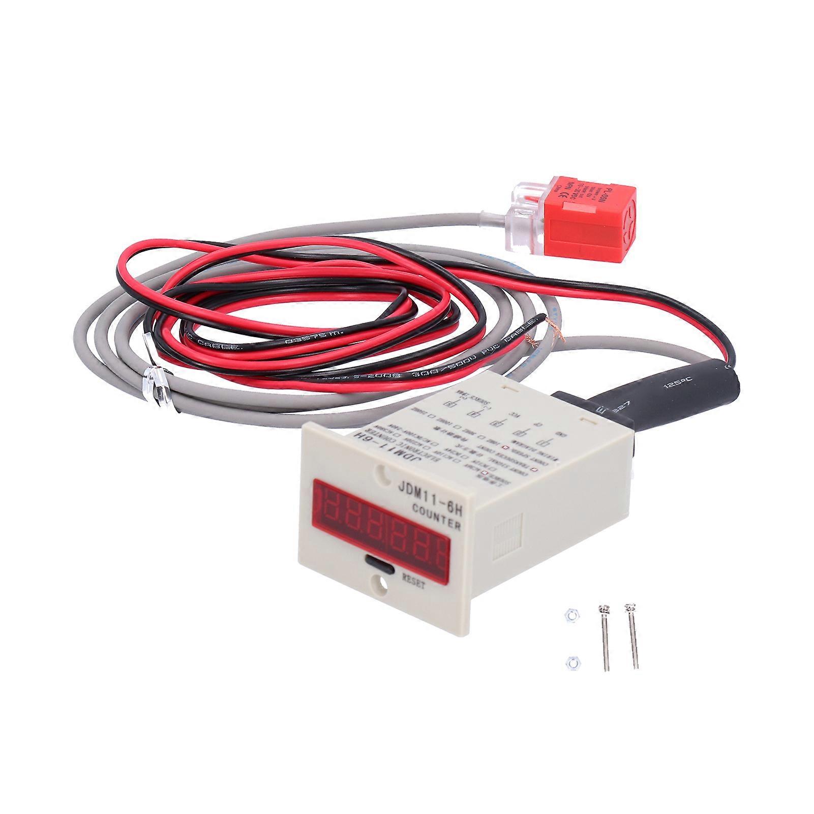 BERM Electronic Digital Display Counter Panel Industrial Inductive Counting Tool JDM11‑6H