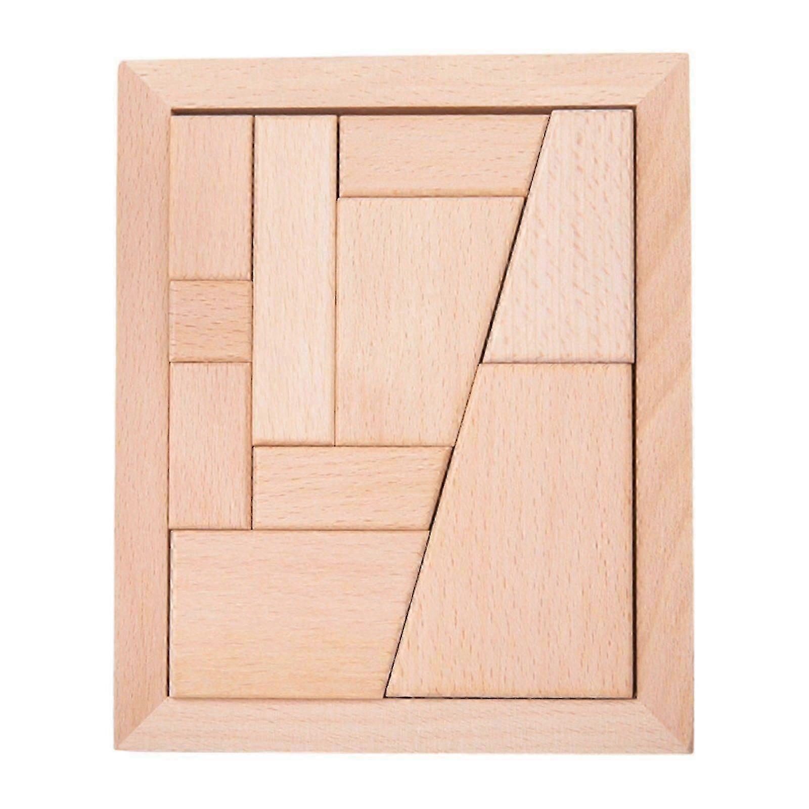 12 Blocks Of Puzzle Toys For Adult Classical Puzzle Wooden Kongming Lock Puzzle Board And 12 Blocks For Developing Intelligence Toy Playsets