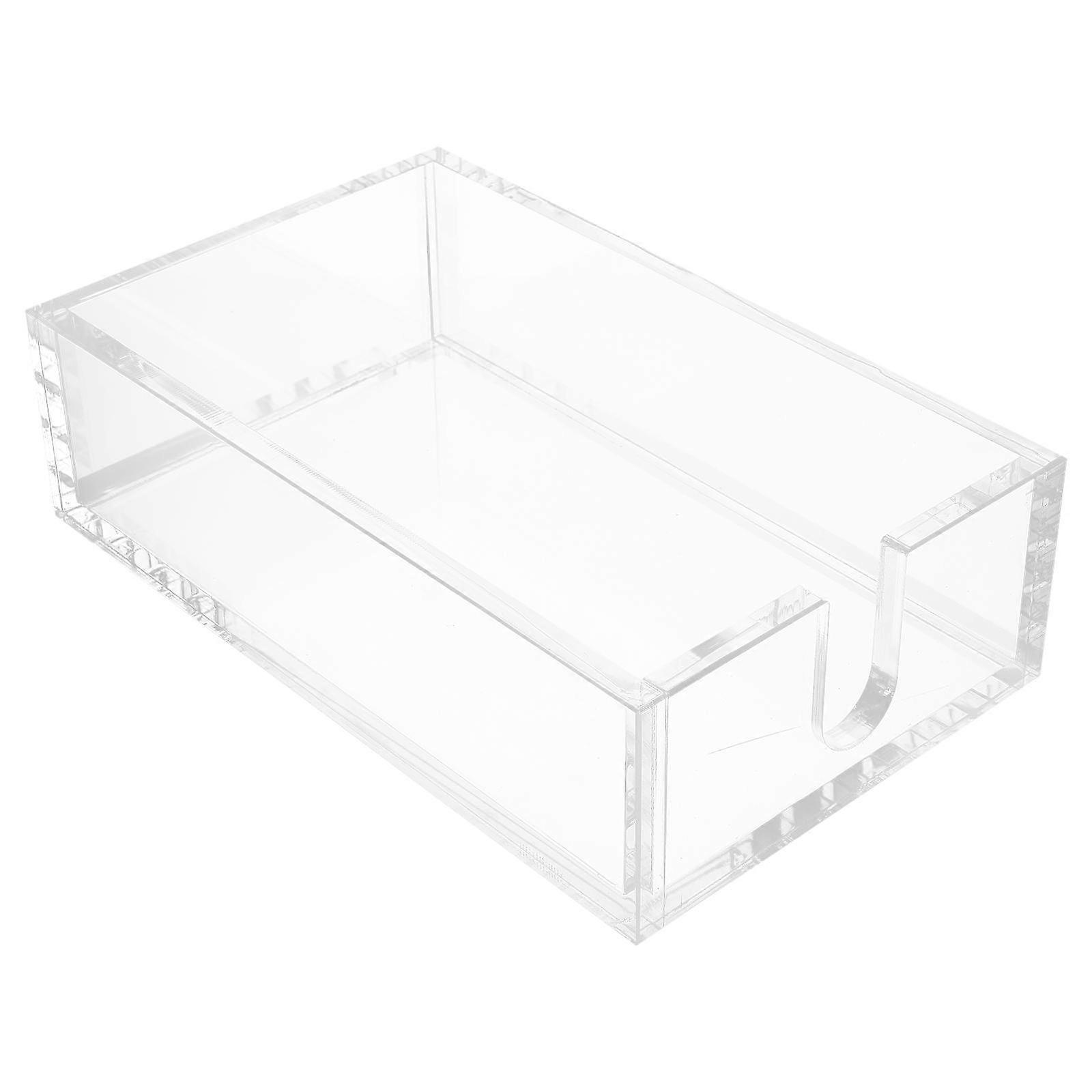 Tissue Paper Box Clear Acrylic Rectangular Minimalist Daily Use Interior Decoration 9.1×5.5×2.6in 1Pack