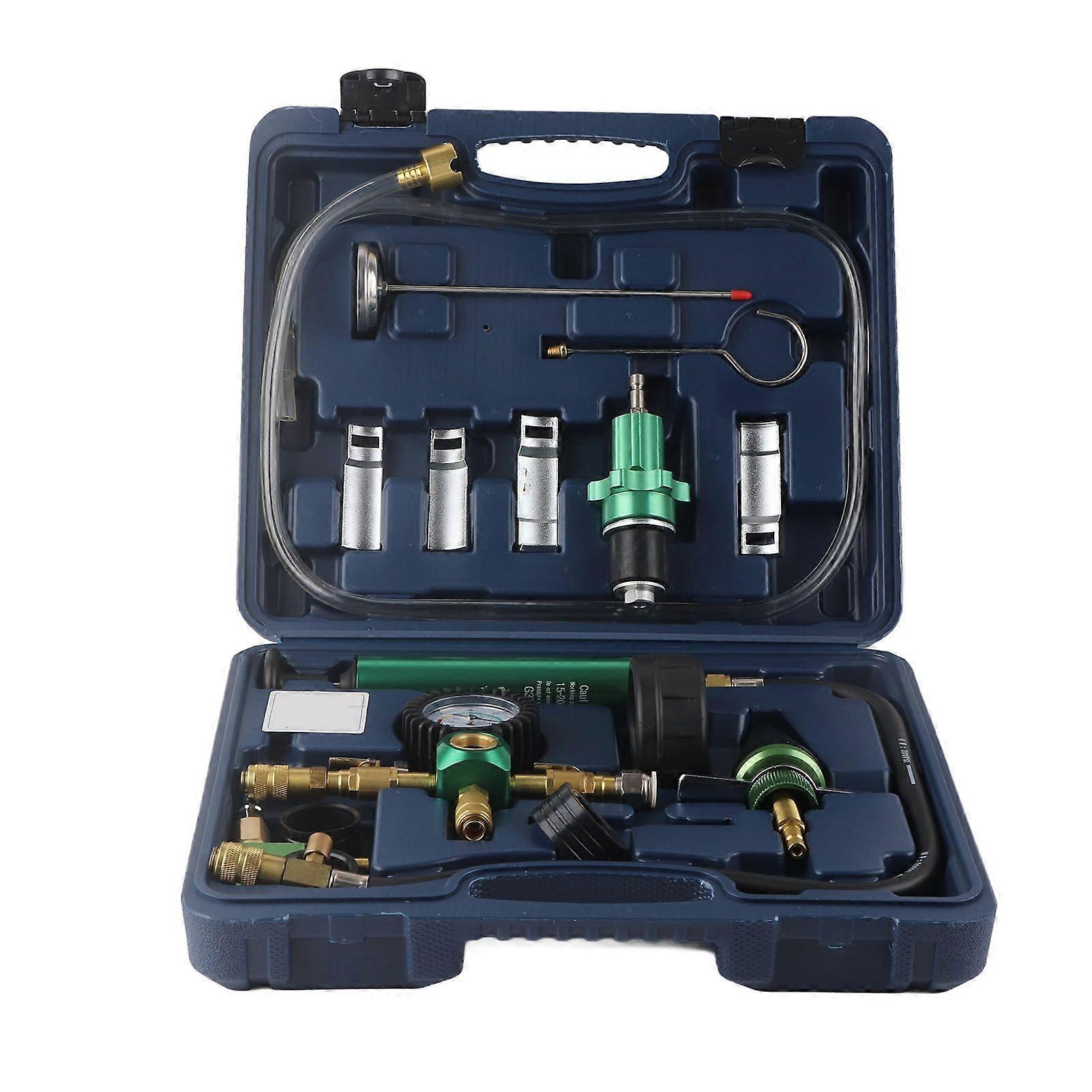 Coolant System Vacuum Refill Kit Radiator Pressure Leak Tester Antifreeze Filler for Most Vehicles
