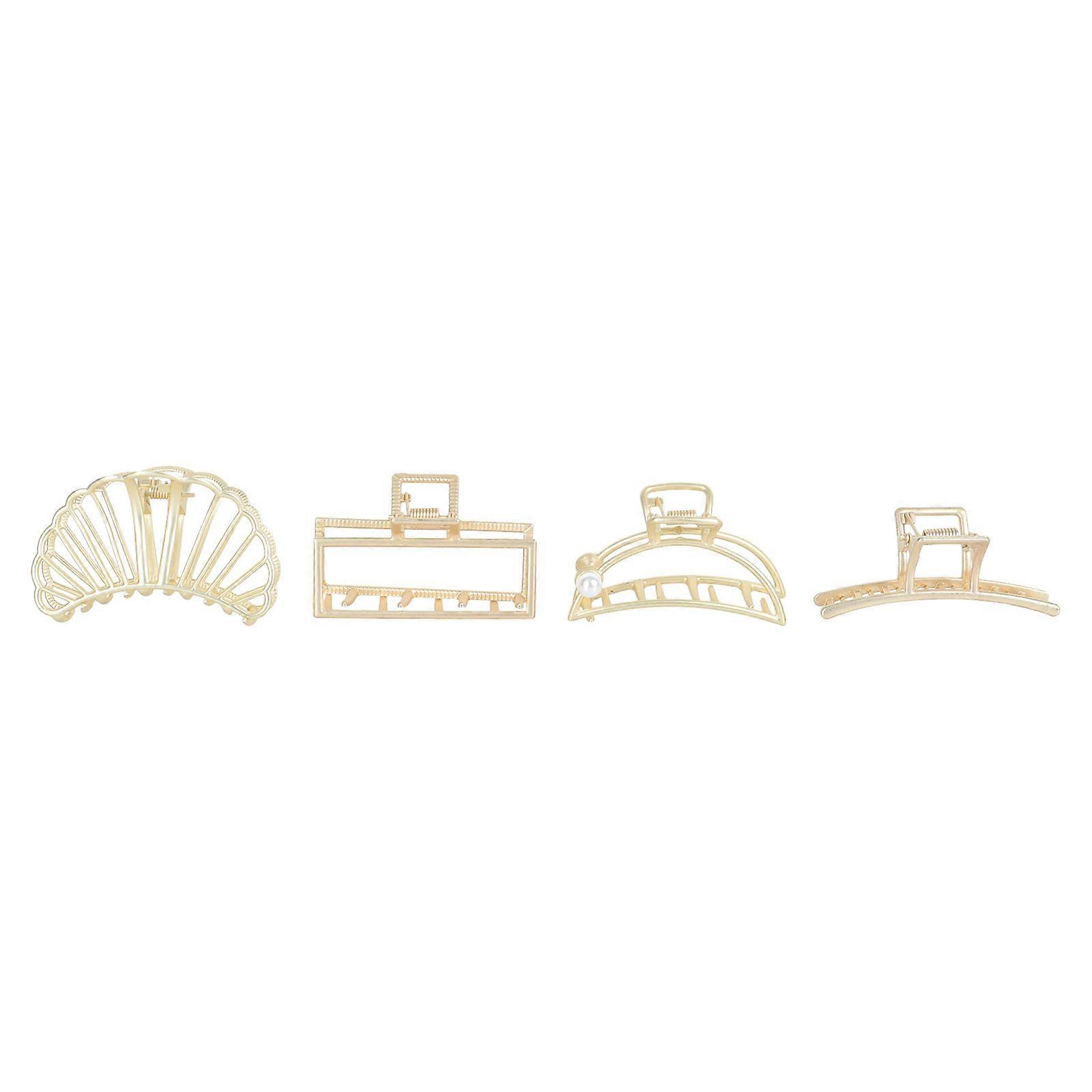 Here's a polished and professional product description based on the title you provided:
**4PCS Creative Hair Claw Clips for Women – Stylish &