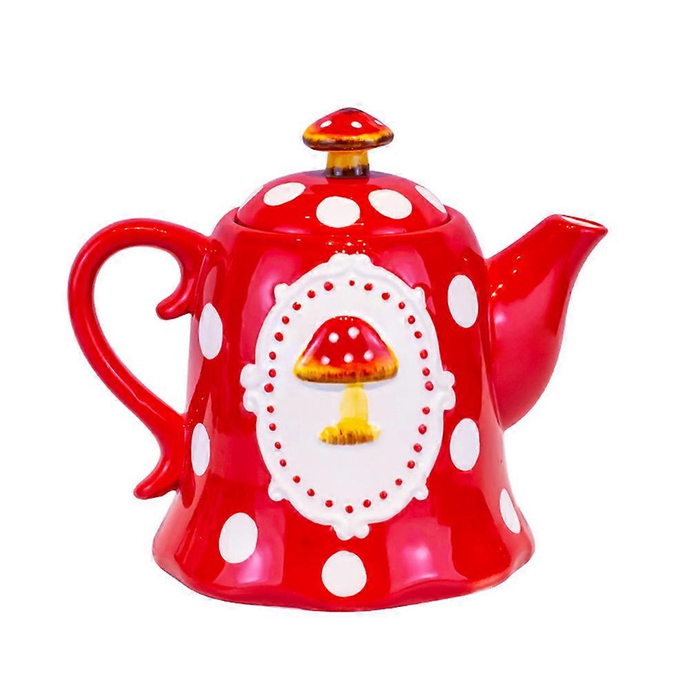 High Temperature Resistant Ceramic Teapot with Lovely Cover Design for Daily Use and Entertaining Guests