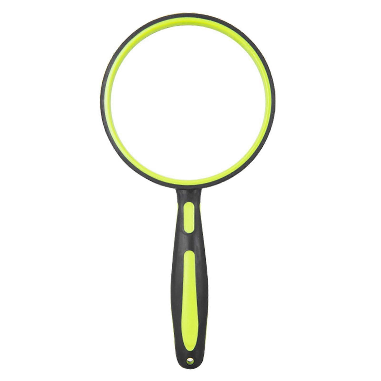 Lupe 4X 6X Handglas für Wissenschaftsstempel Schmuckinspektion Tragbare Lupe 110 mm Schwarz Grün Lens Magnifier