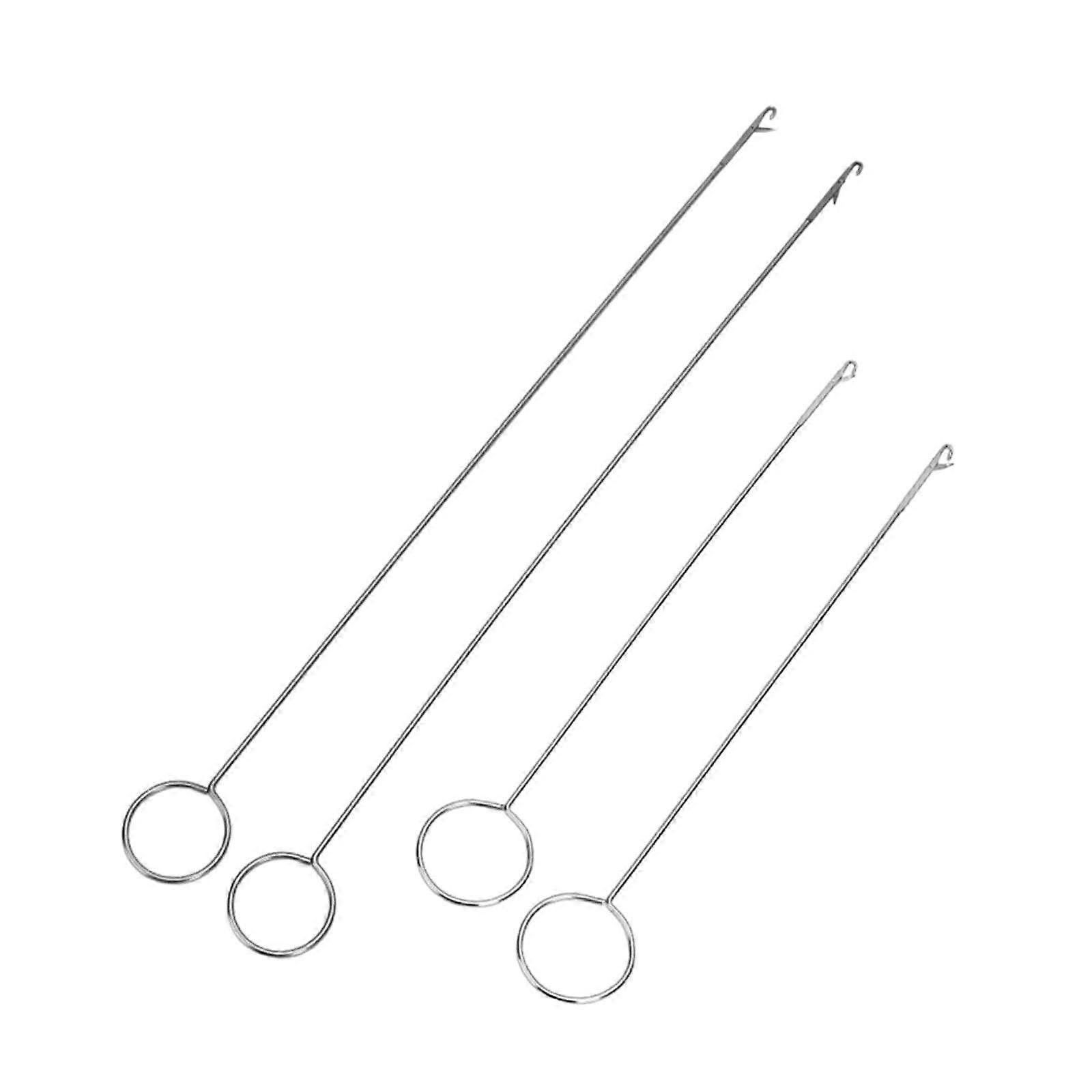 4x Sewing Loop Turner Hook Easy Pull DIY Accessories for Fabric Belts Strips