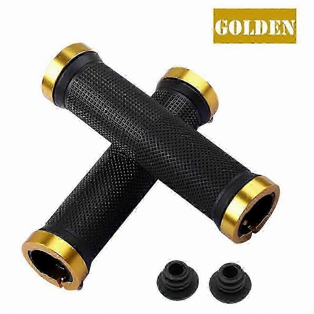 2PCS MTB Bike Handlebar Grips Rubber Non-Slip Mountain Bicycle Handle Grips