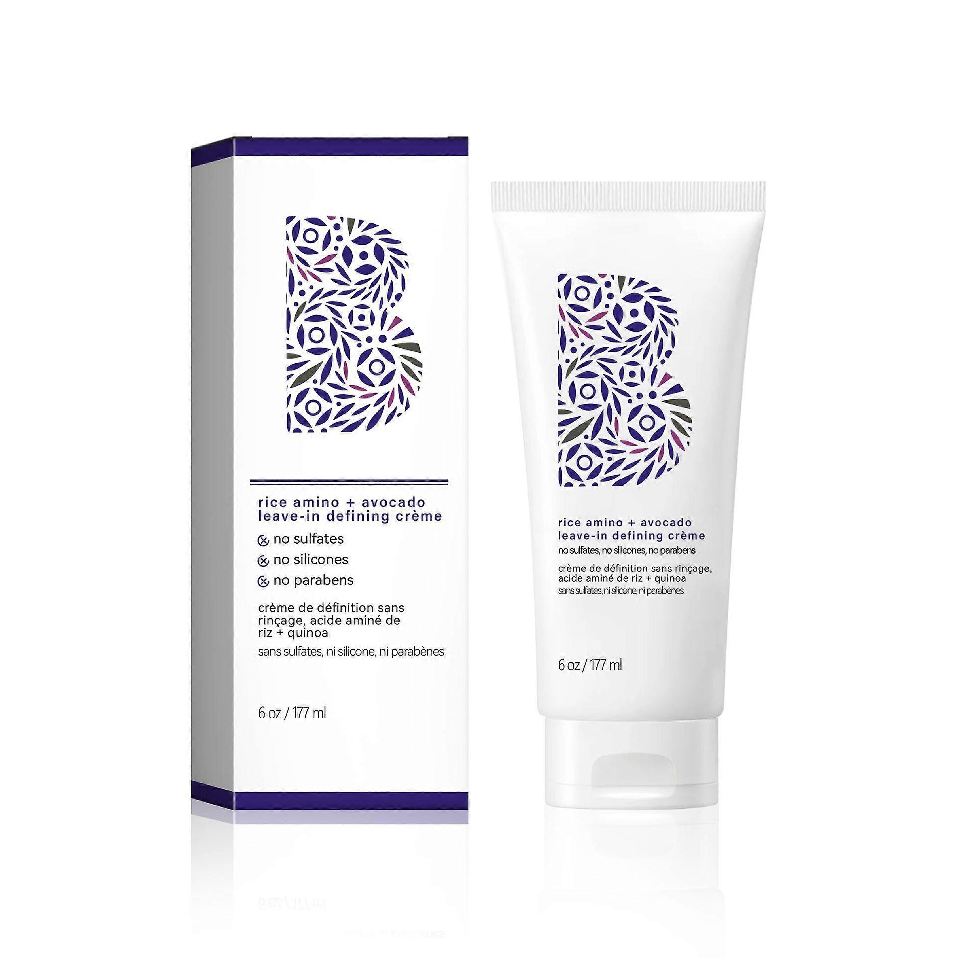 Curl Charisma Rice Amino + Avocado Leave-In Defining Cream, Anti Frizz Hair Styling Moisturizer, Leave In Cream para Cabelos Ondulados, Cacheados, Crespos, Aumenta a Higiene