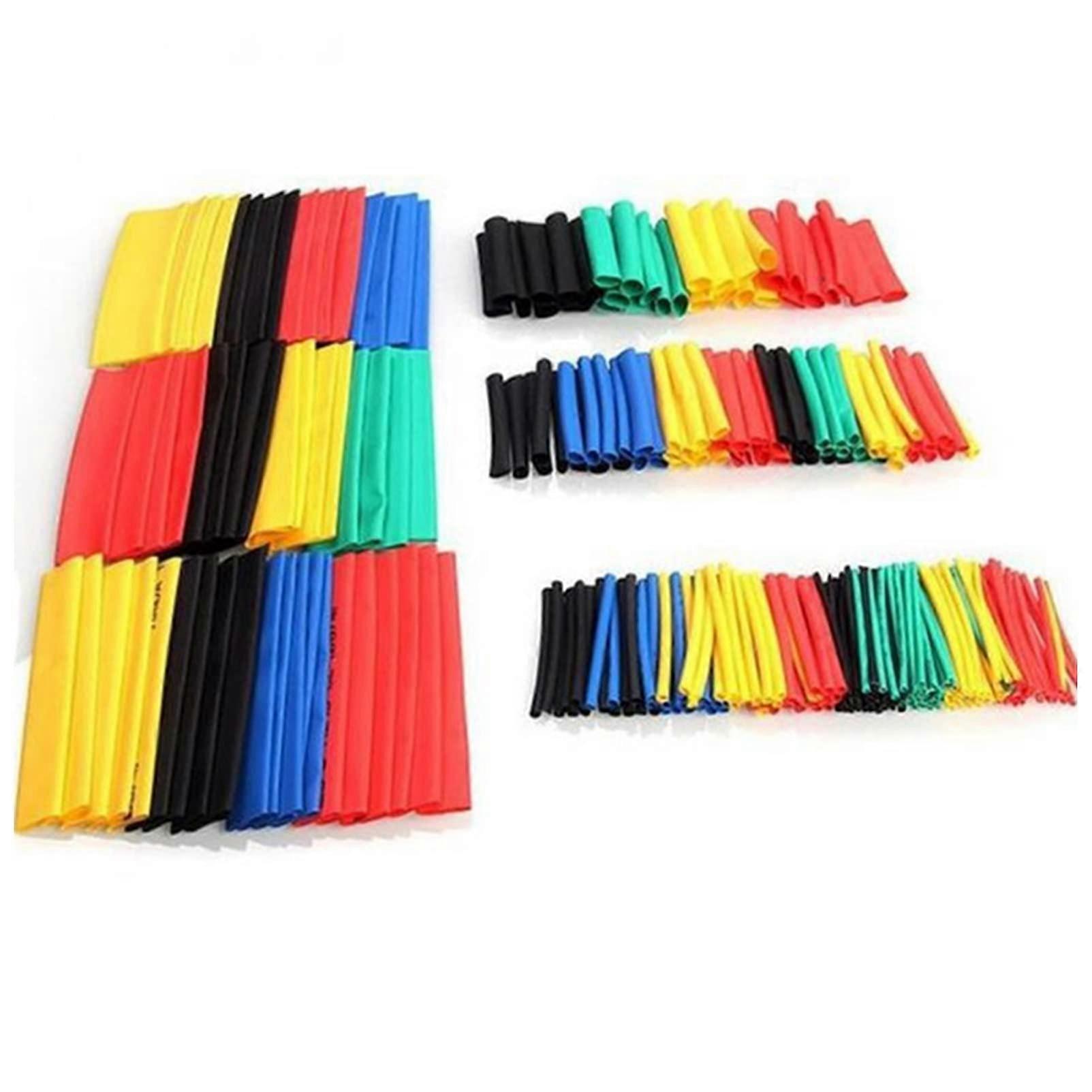 Heat Shrink Tubing 164pcs Black Electrical Insulation Sleeve 2-13mm Size Durable Wire Wound Cable Protection Tools