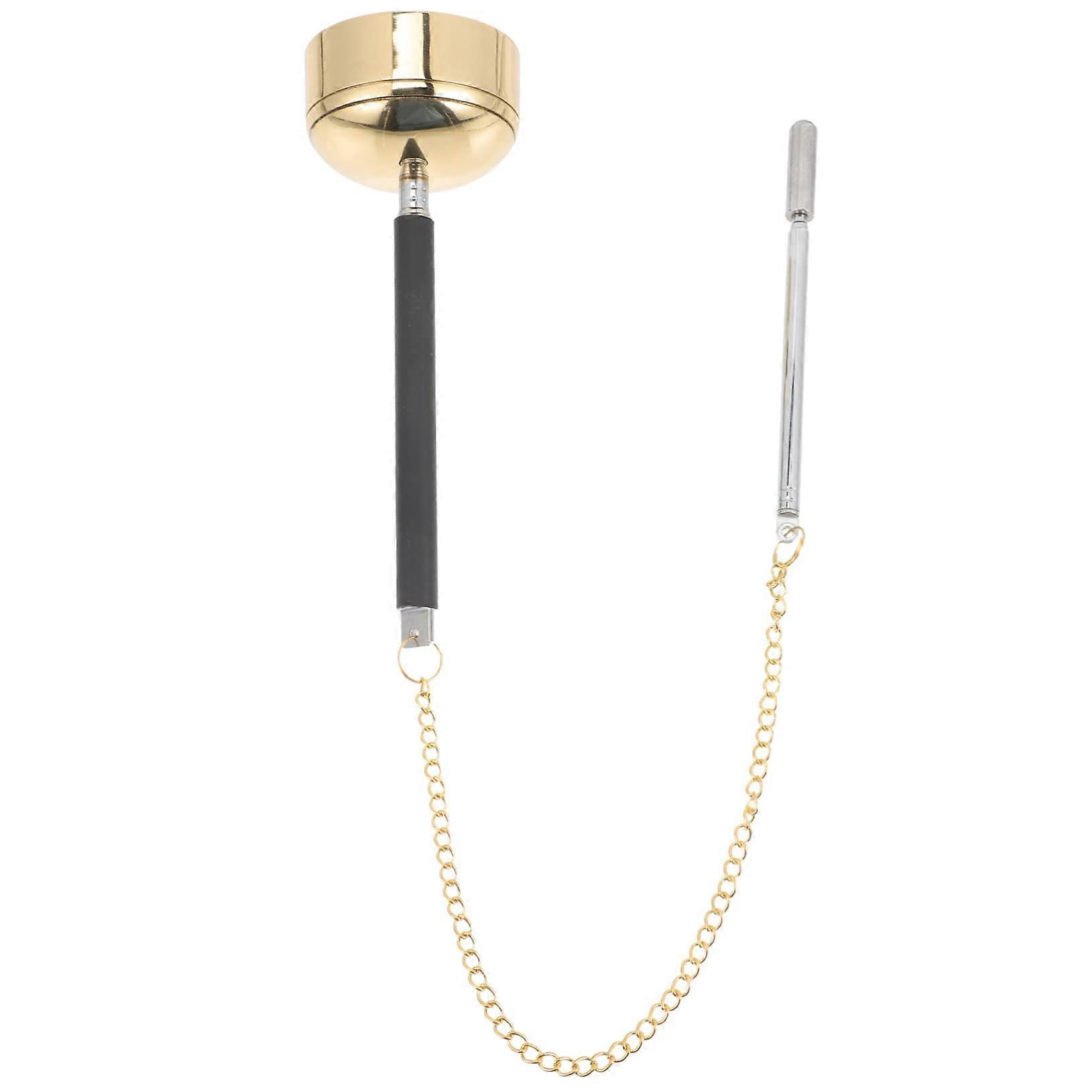 Hand bell for meditation and yoga, quality musical instrument for Buddhist practices, temples, and rituals, classic design, clear sound.
