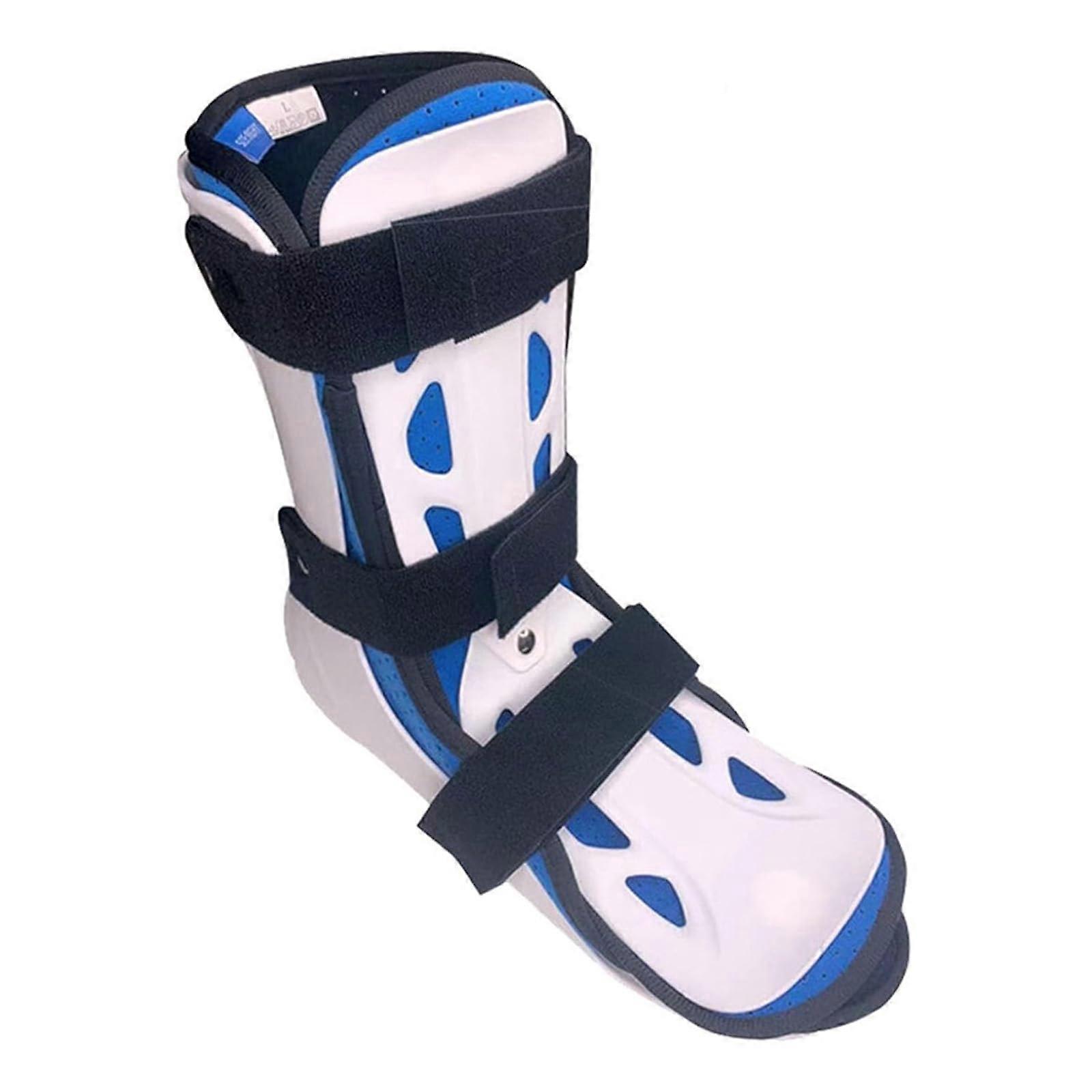 Right S Ankle Foot Orthosis Support Brace for Ankle Injuries, Plantar Fasciitis Splint with Protective Front Plate
