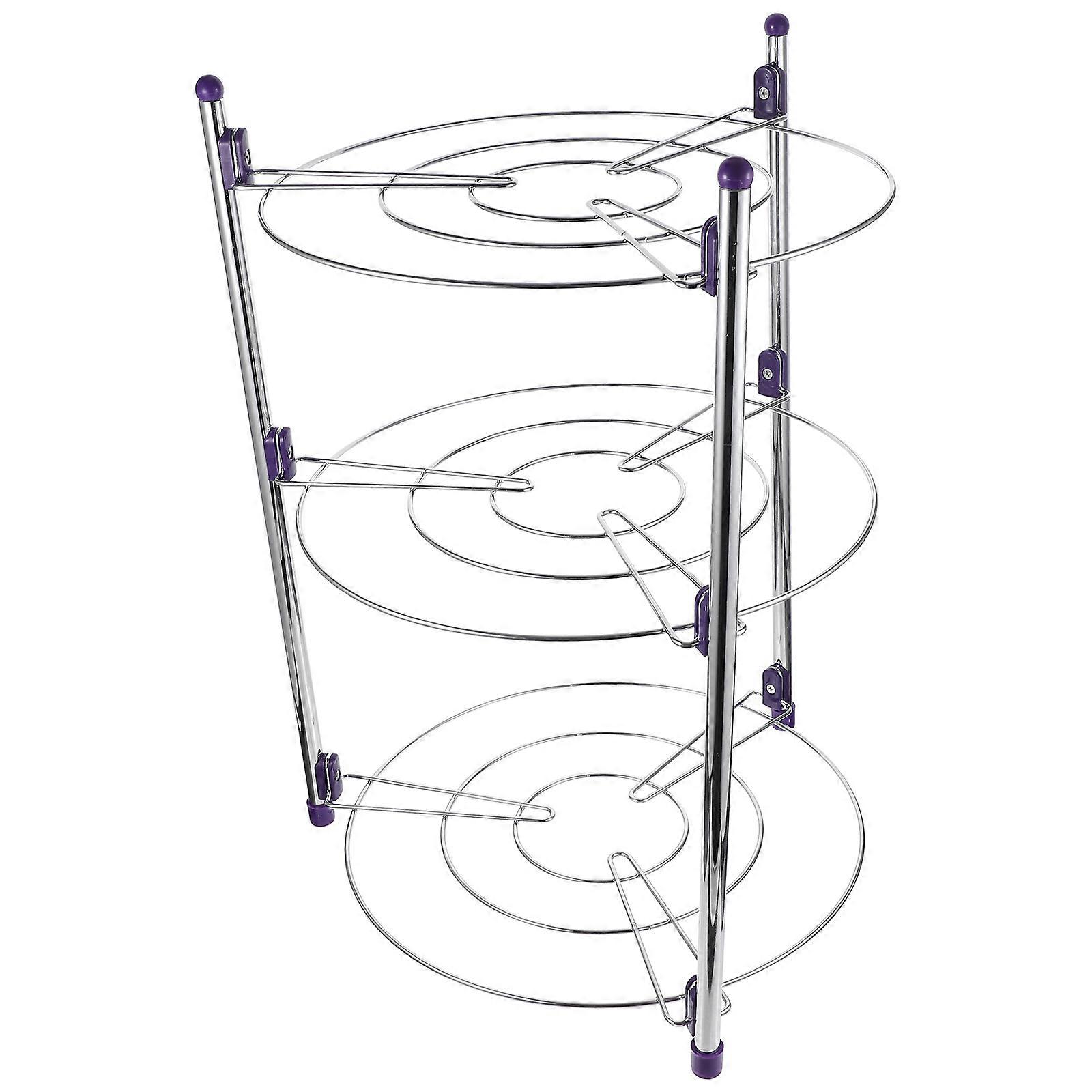 Space Saving Multi Function Stainless Steel Pot Rack Organizer for Kitchen Supplies – Lightweight, Sturdy Design with Smooth Edges for Pan and Pot