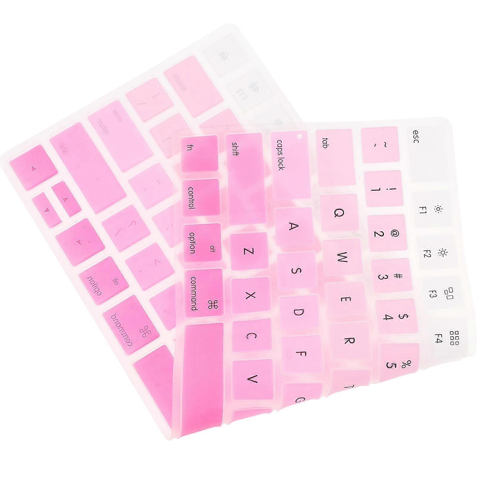 Ultra Thin TPU Keyboard Protector Cover – Dustproof, Versatile, Gradient Pink