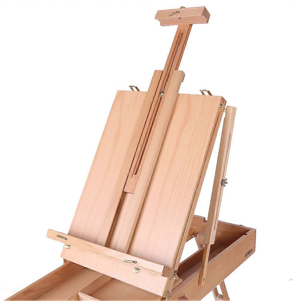 1pc Wooden Table Painting Easel Sketch Box Portable Folding Artist Painters Tripod (Large)