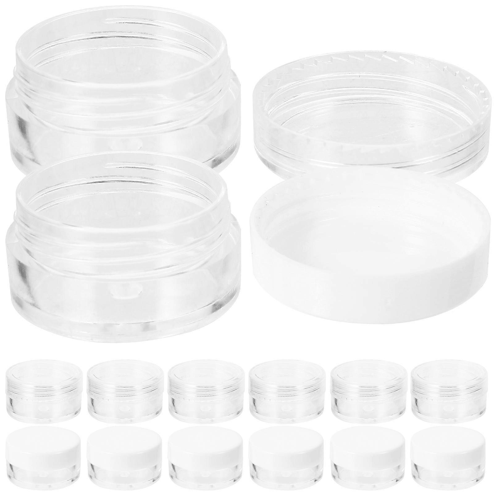 Multipurpose Plastic Storage Containers for Cosmetics with Seal Lid Assorted Color Portable Sizes