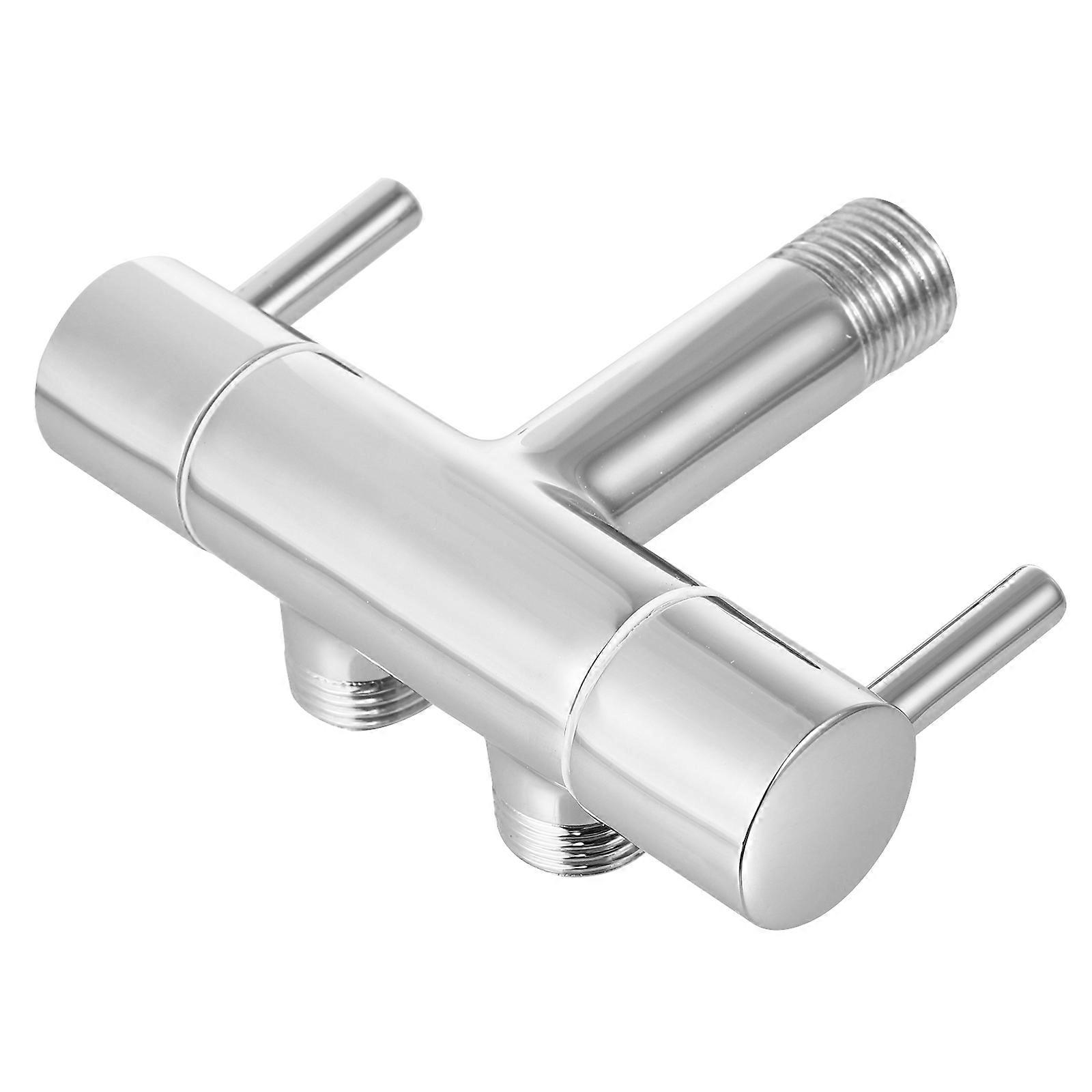 Bidet Connector Water Diverter Valve T-Adapter For Toilet Setup Durable Easy To Clean 1Set