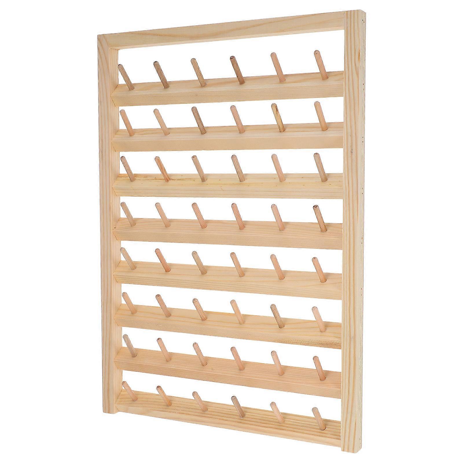 Bobbin Holders For Spools Of Thread Wooden Thread Rack Household Projects Wall Mounting 1Set