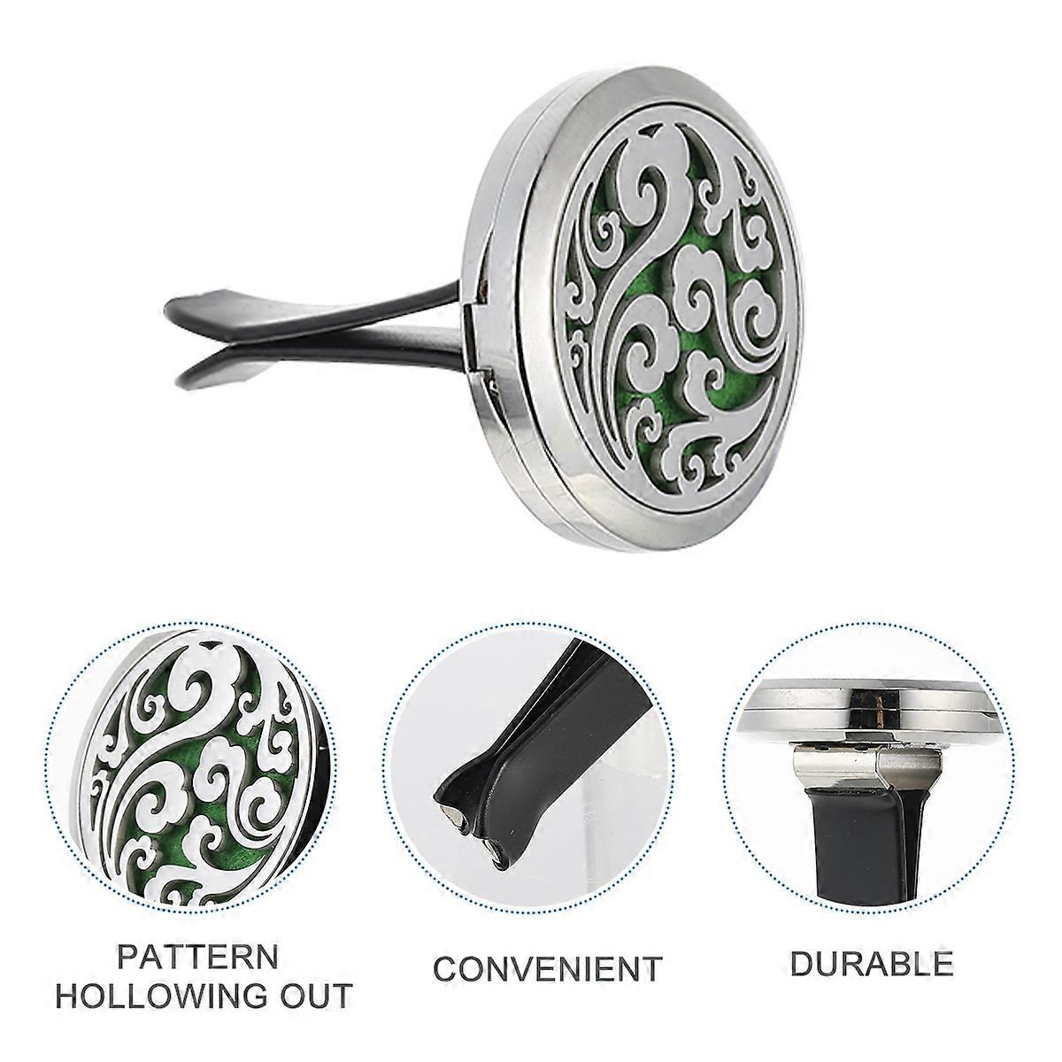 Hollow Car Perfume Diffuser 1 Set Car Aromatherapy Clip with Assorted Color Car Decoration