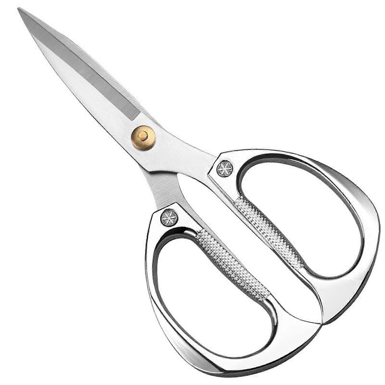 Kitchen Scissors Dragon and Phoenix Scissors Stainless Steel Sewing Dressmaking Scissors Silver Craft Fishing Kitchen Scissors