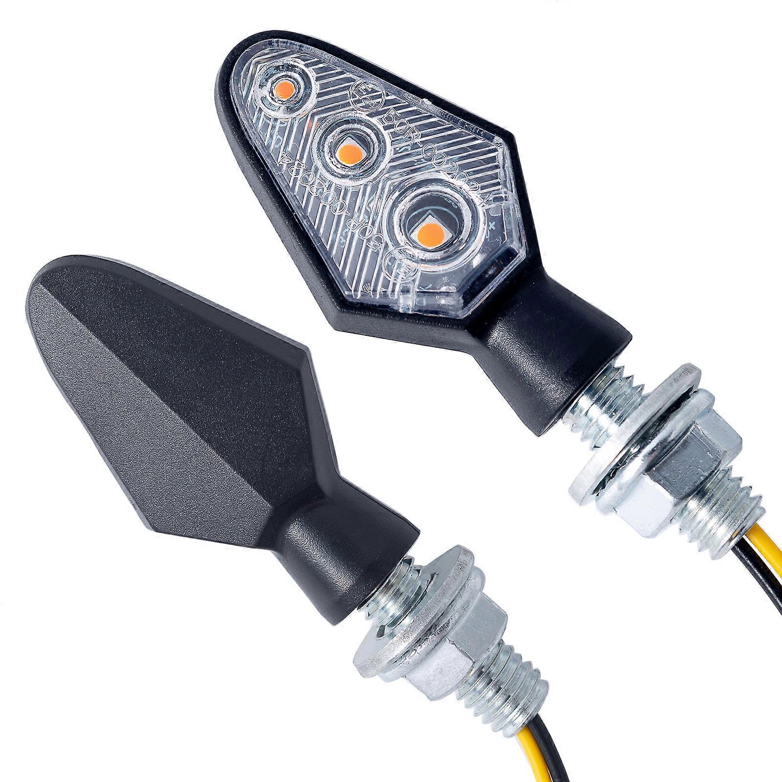 2pcs 1200 Lumens ATVs Motorcycle Turning Light Signal Lamp High Brightness Waterproof IP67 2835 LEDs Low Consumption 12V Clear