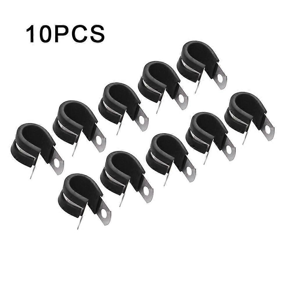 High Performance 10pcs Rubber Lined Hose Clamps Made of Stainless Steel