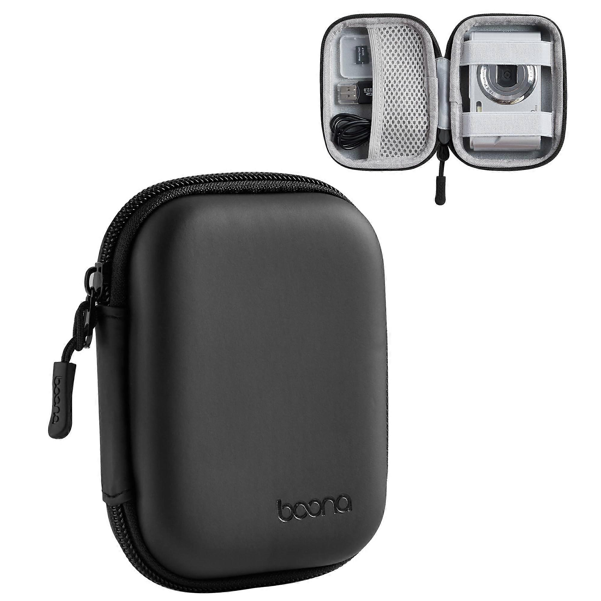 Digital Camera Case Compatible with CAMKORY/Kodak Pixpro/Lecran/Canon IXUS 285 HS, Travel Camera Bag Black