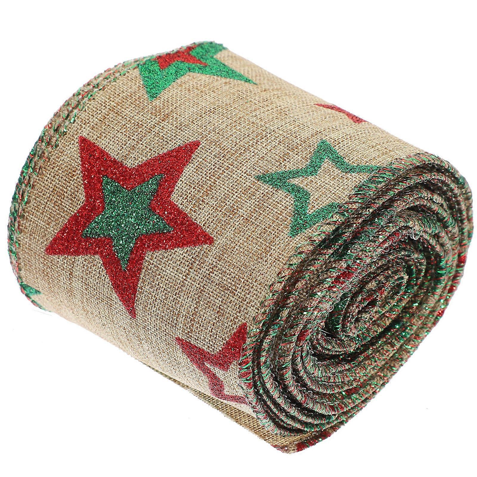 Thin Holiday Ribbon Flat Shape Seasonal Craft Projects Craft Enthusiasts 500X6X0.1CM DIY Bow Ribbon 1 Roll