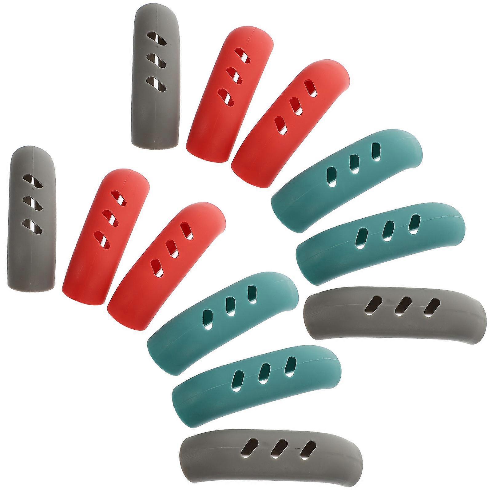 Anti-Scalding Handle Covers Silicone Handle Holders Kitchen Use Non-Slip .5X2X2CM 24Pcs