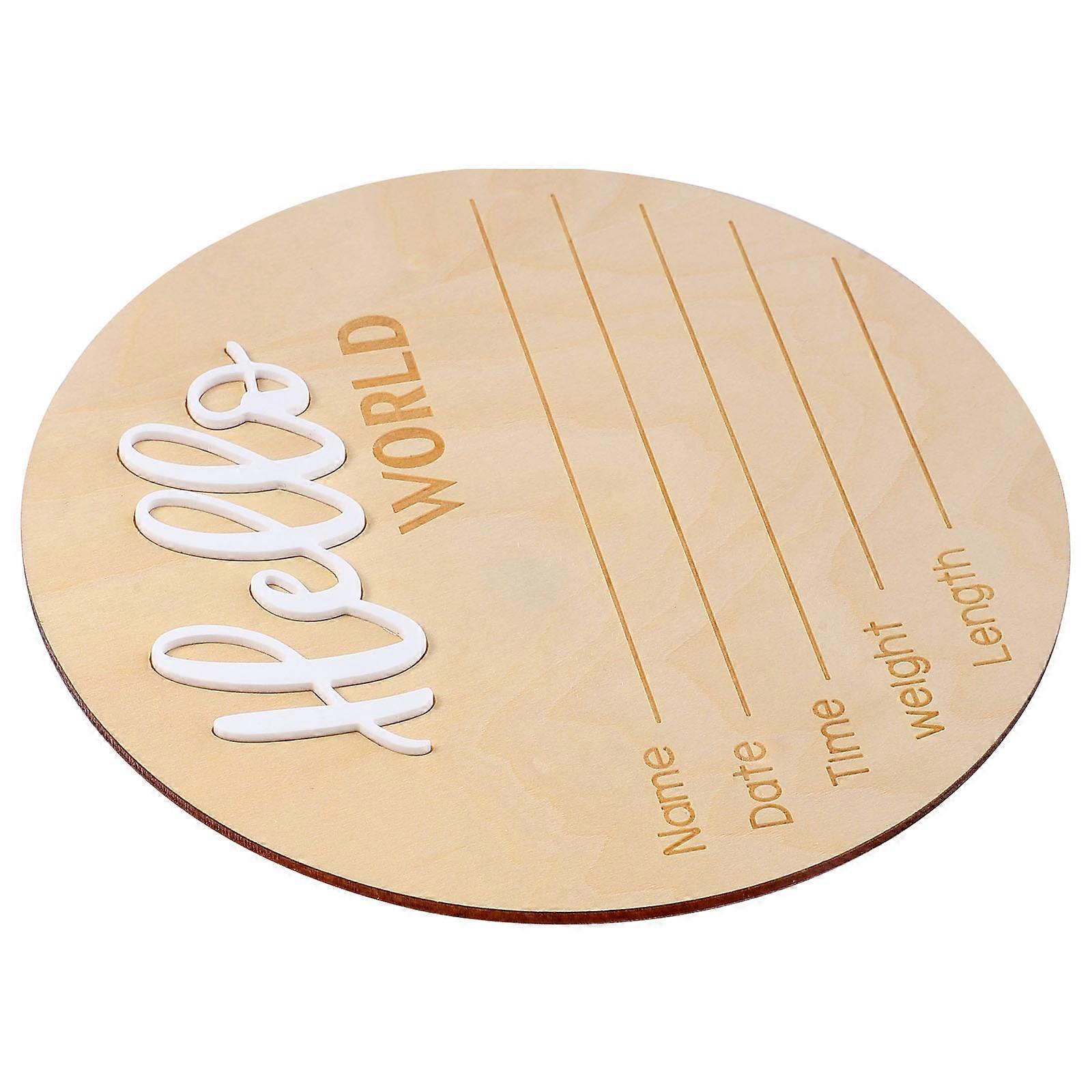 赤ちゃんのアナウンスラウンドサイン新生児の誕生サイン赤ちゃんの名前サイン写真小道具