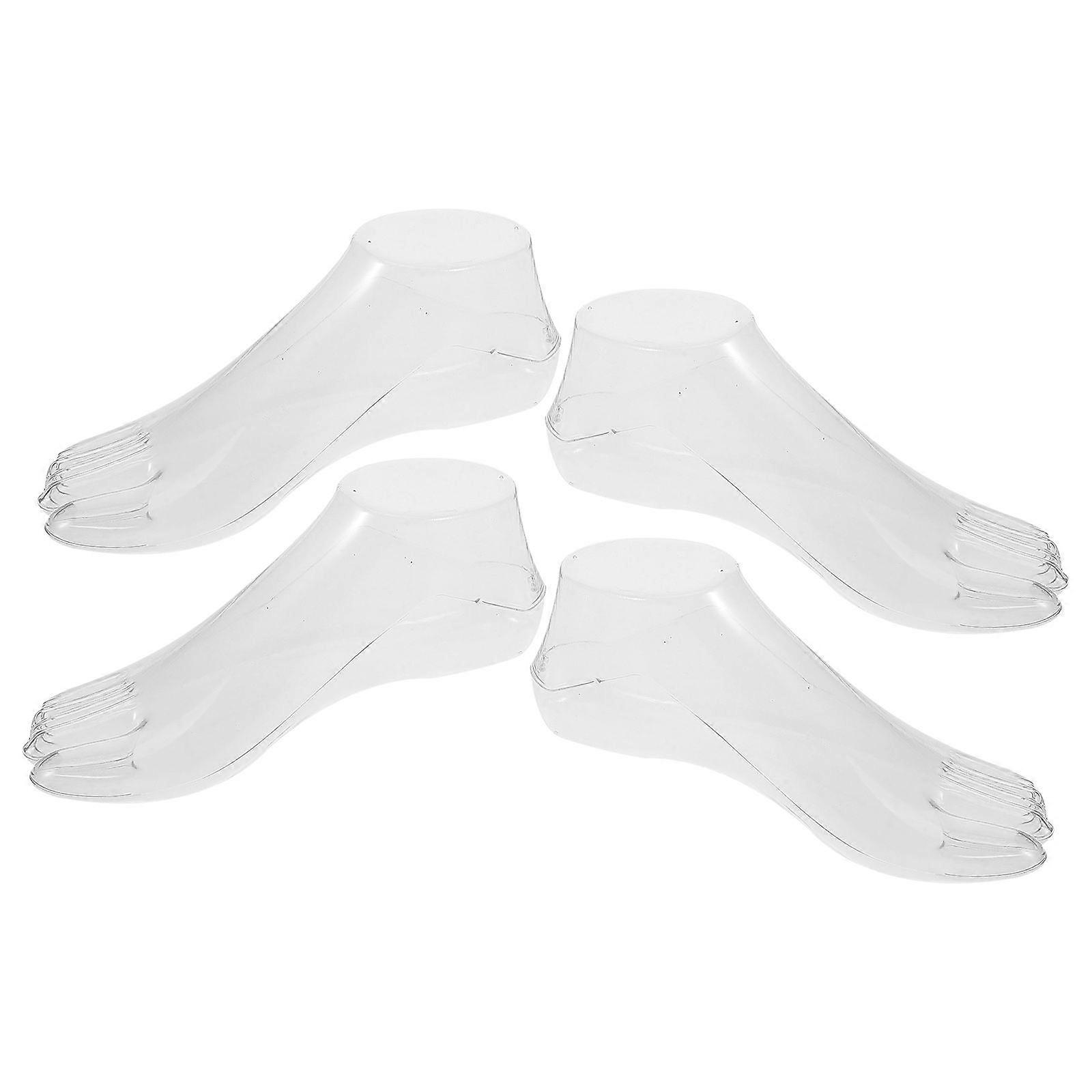 2 Pairs Foot Models Adult Shoe Display Inserts Sock Display Holder Retail Shop Display Supply
