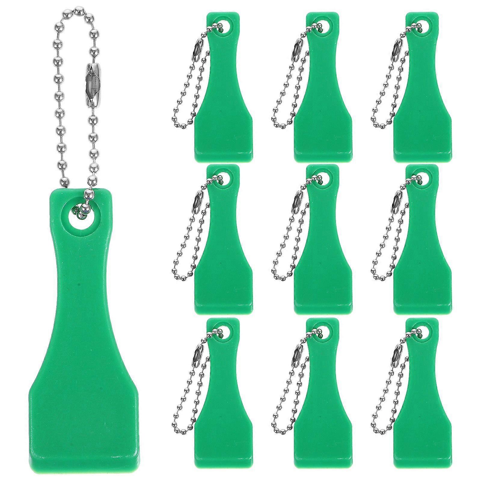 10pcs Plastic Scraper Tools Keychains, Ticket Card Scrapers Scratch Off Tickets Label Removal Keyring Scraper Tools for Label Sticker Remover Tools Gr