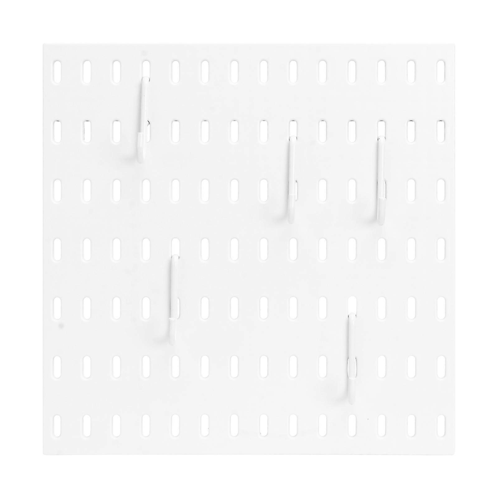 Hanging Storage Rack Board Bathroom Organizers And Storage Wall 28x28cm White Practical Design 1 Set