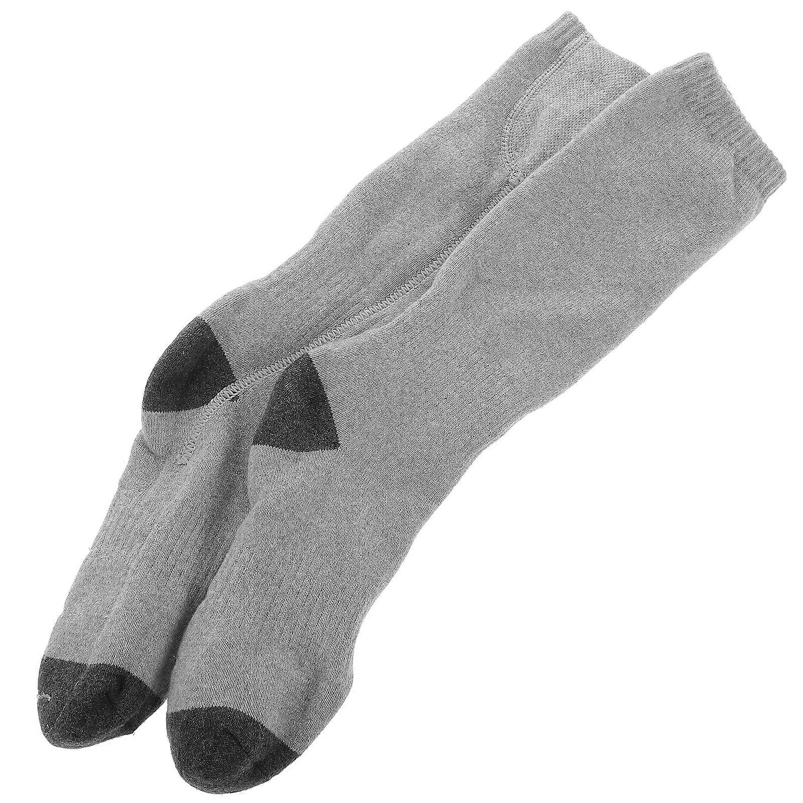Intelligent Sock Self Heating Socks Winter Use Grey Cotton Warmth 1 Pair