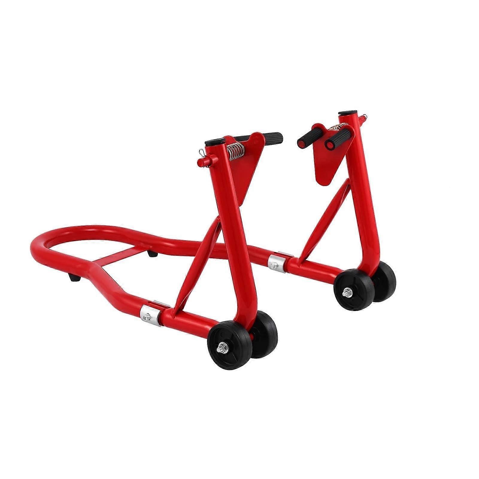 Universal Motorcycle Stand Extension Plate For Frame Leveling Lift Stand Red Front 1Pc Fits Yamaha Scooters DirtBikes