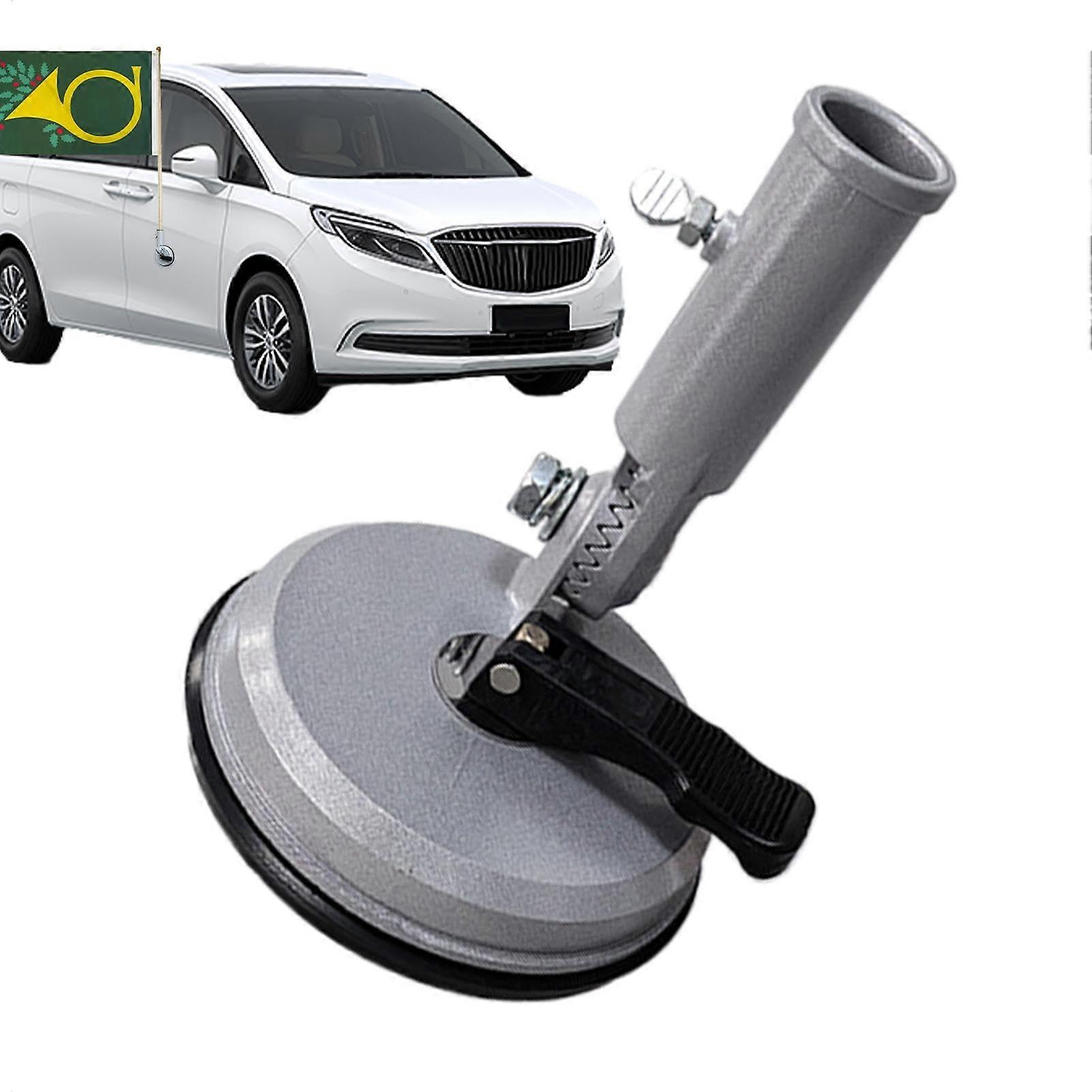 Suction cup flag holder, flagpole display holder, adjustable angle, flagpole mounting bracket, flagpole mounting kit for trucks, trailers, SUVs