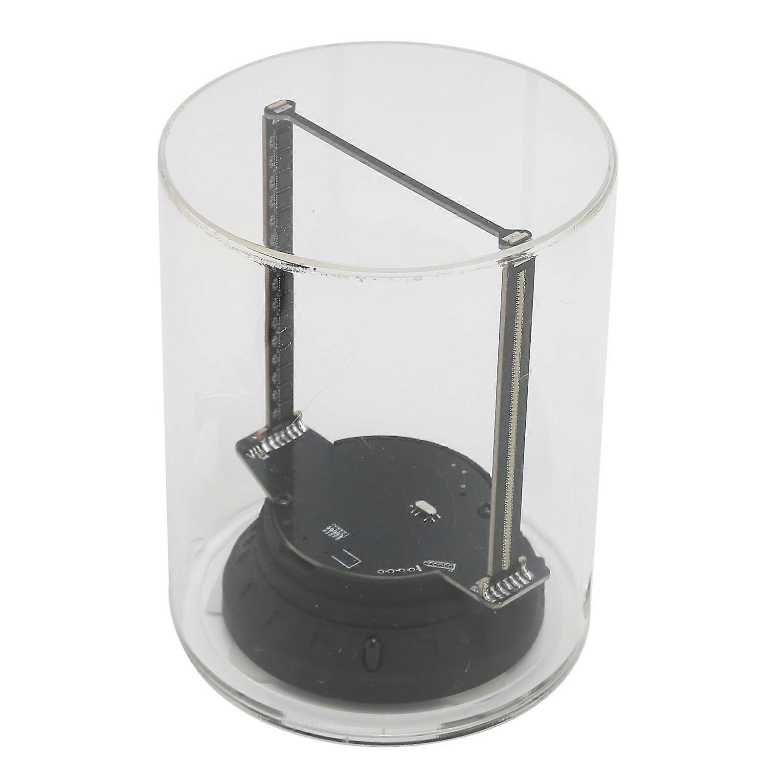 מאוורר הולוגרמה תלת מימד 160 LED מובנה 8GB כרטיס זיכרון APP WiFi בקרת תצוגה הולוגרפית עם כיסוי שקוף 3.9 אינץ'