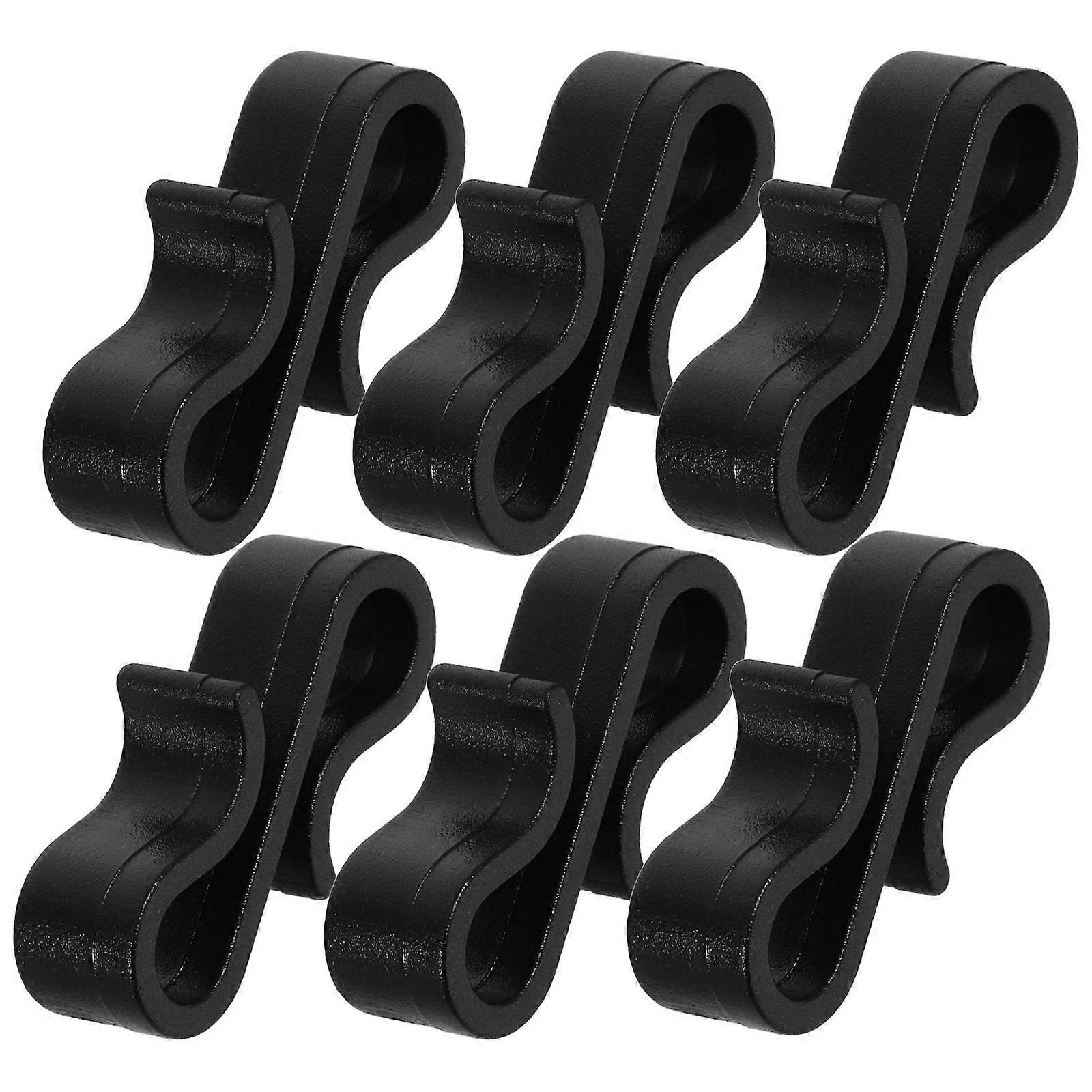 Christmas Light Clips for Outside Weatherproof Gutter Hooks Black PP Material 50 Pieces