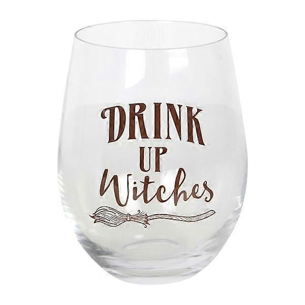 Something Different Drink Up Witches Stemless Wine Glasses One Size Brown/Clear