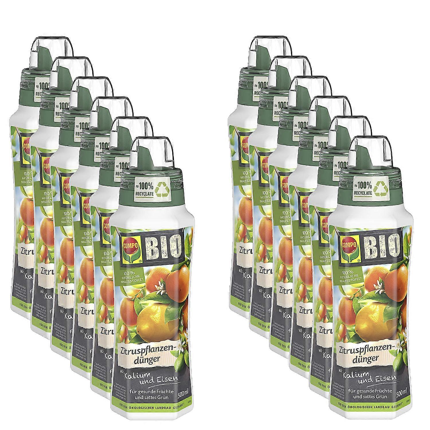 12 x COMPO BIO 柑橘植物肥料,500 毫升