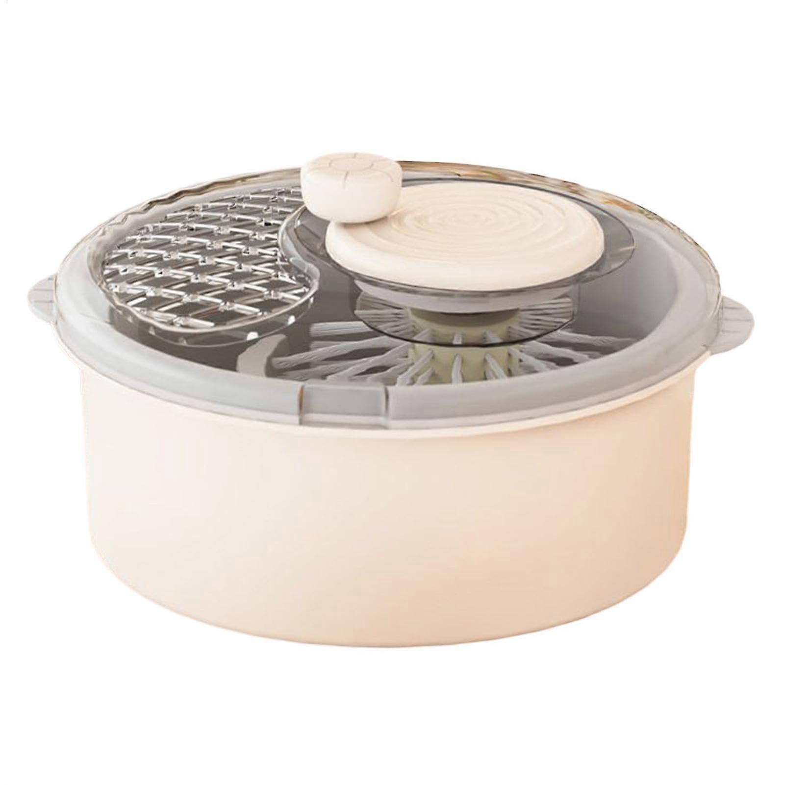 Fruit Washer Spinner Machine - Manual and Electric Fruit Cleaning Device, Multi-Purpose Kitchen Tool for Efficient Salad Preparation