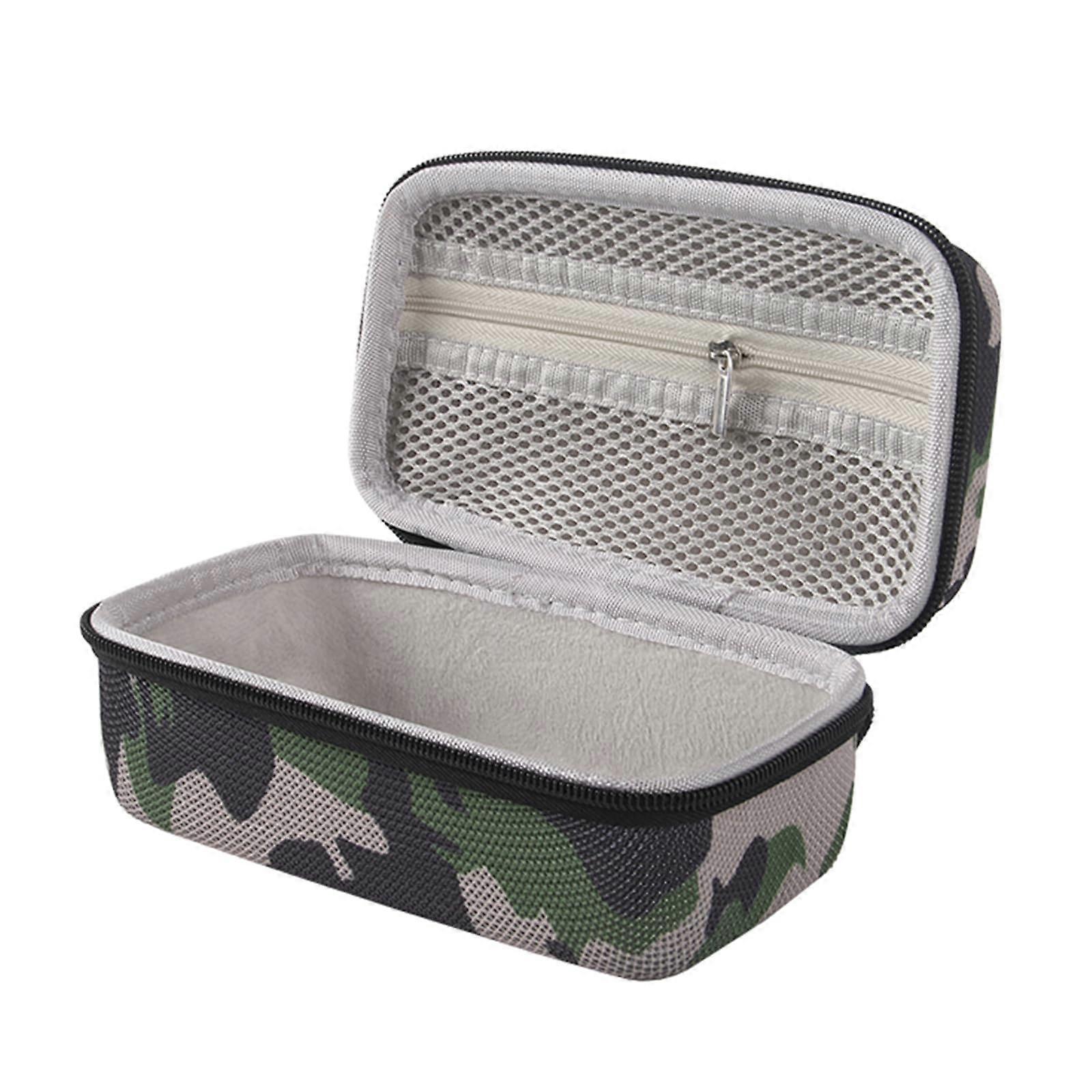 Compact Speaker Travel Bag with Semi-Waterproof Hard Shell Case Holder in Camouflage Design, Portable Size and Durable Material