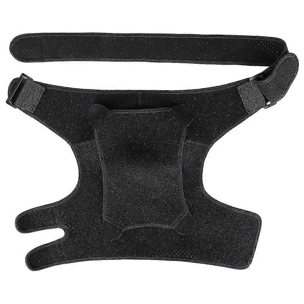Improved pressurized punched breathable shoulder protector L code (chest: 39-55in) black 2025