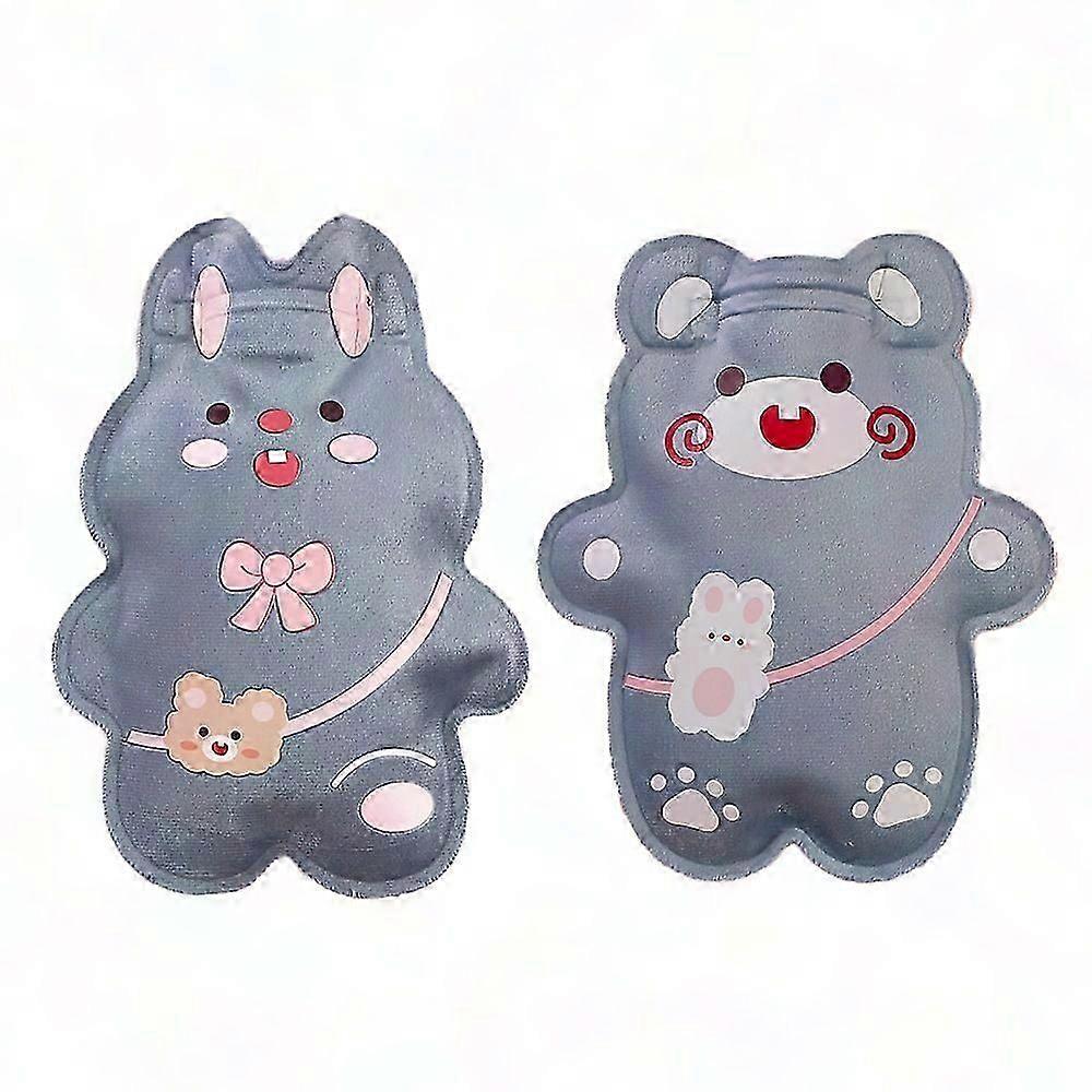 2 Mini Wärmflaschen Set - Leichte Handwärmer, Style 4