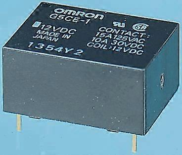 Omron Relay 12v Dc Spst 15a Pcb Mount G5ca-1a-e Dc12