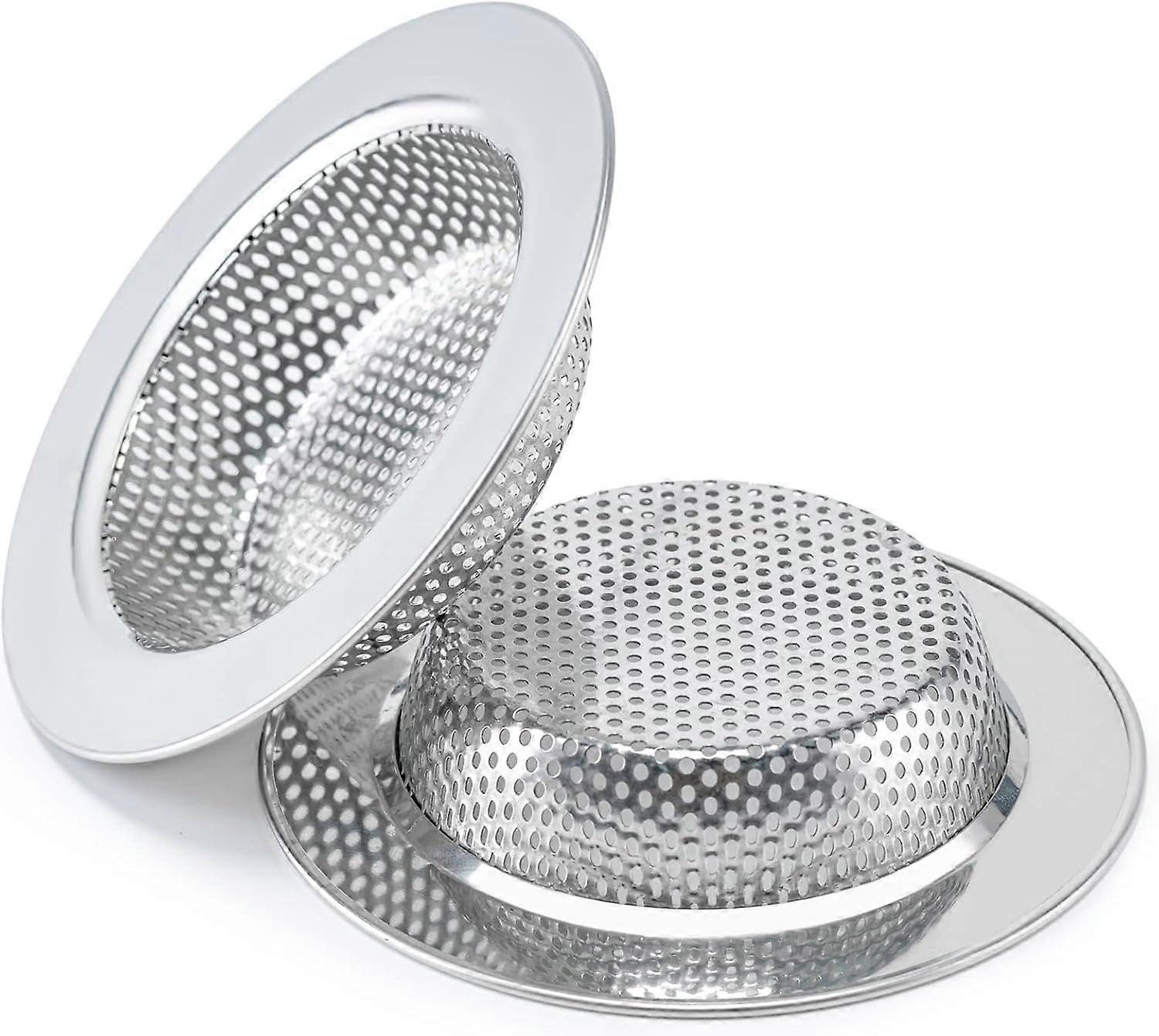 2 Pcs Sink Strainer for Most Kitchen Sink Drain Basket, Upgraded Double-Layer