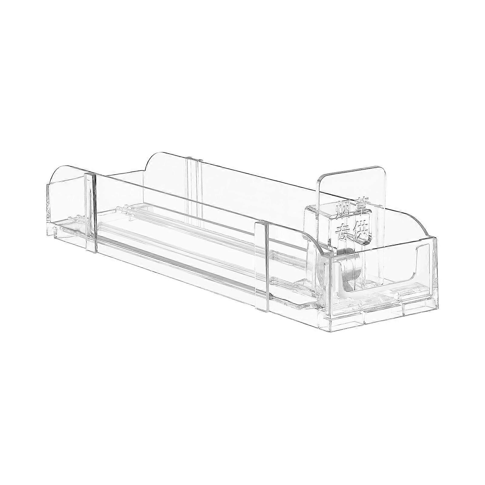 Acrylic Cigarette Stand 2Set Transparent Auto Pushing Display Holder For Cigarette Dealers Easy Installation Functionality