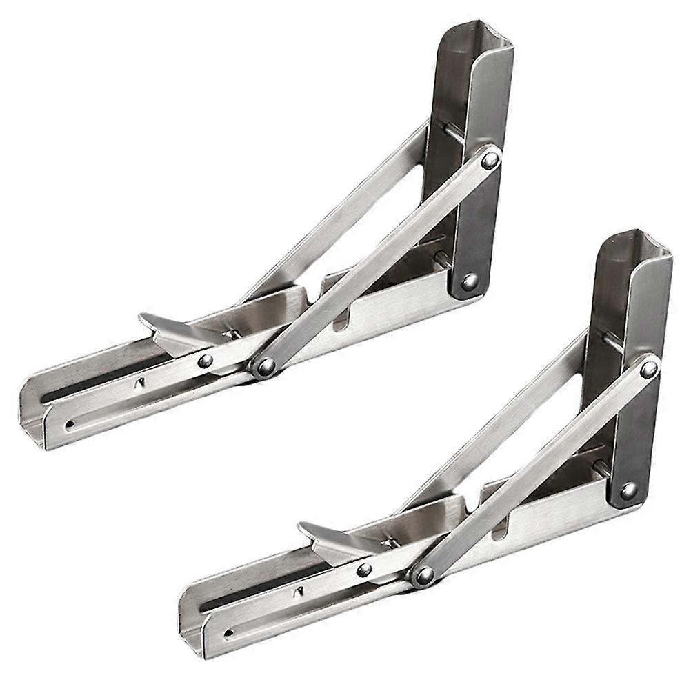 Triangle Bracket 2Pcs Heavy Duty Wall Mounted Shelf Support For Living Room 20X11.5CM Simple Design Load-Bearing