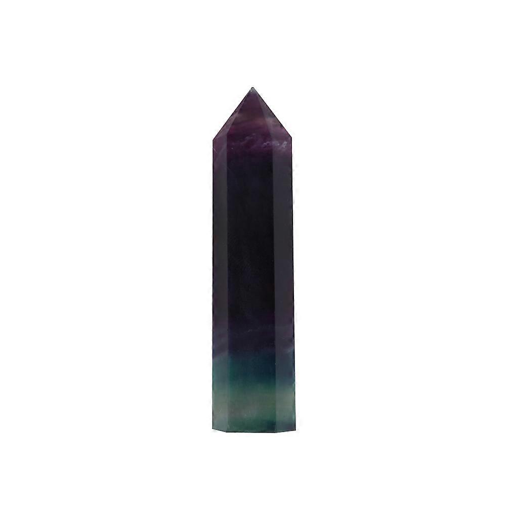 Fluorite Crystal Natural Crystal Rod Polyhedral Column Stone 7X2cm Decorative Piece For 1PC