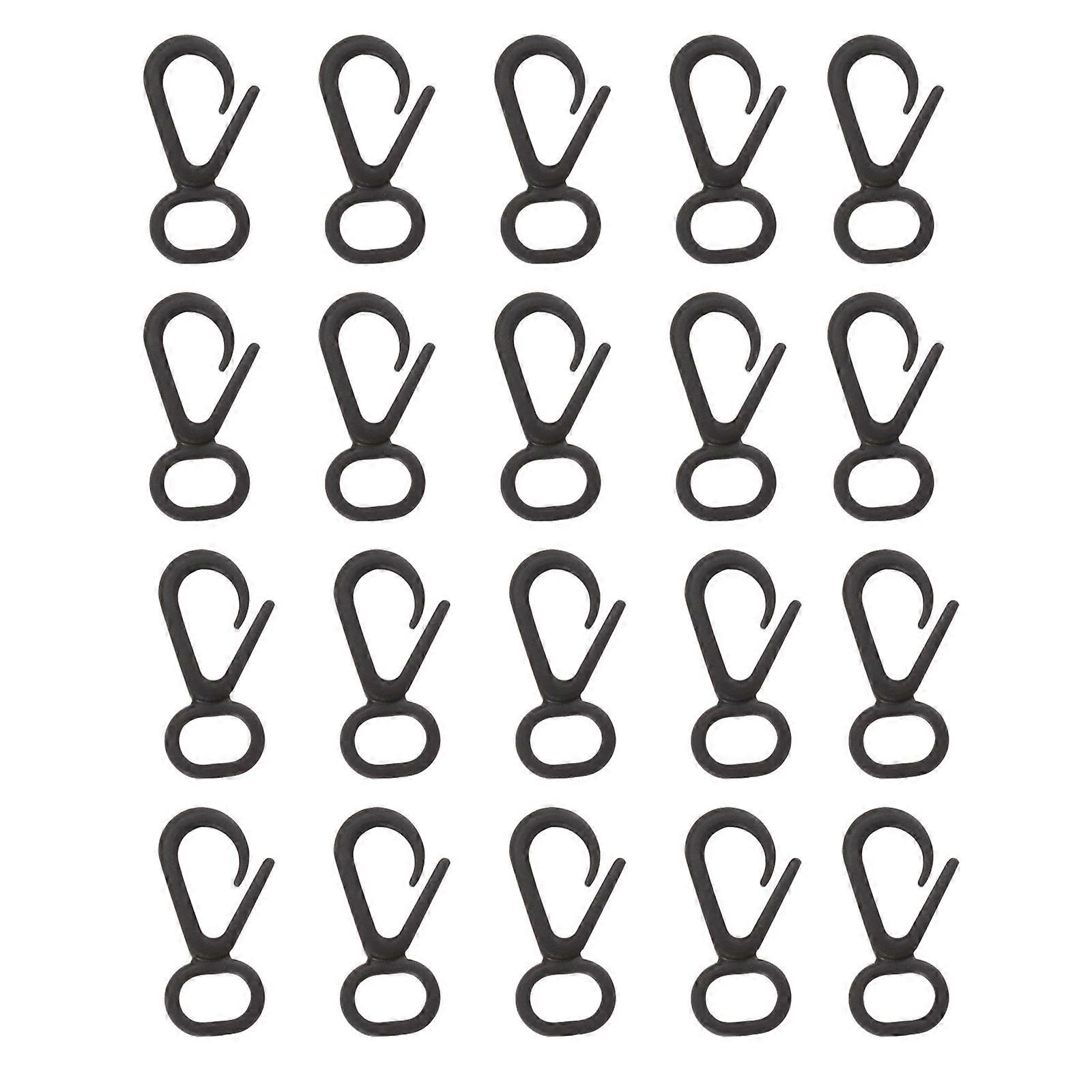 250Pcs DIY Plastic Hooks Mask Hanging Hooks DIY Hoist Buckle Rope Buckles