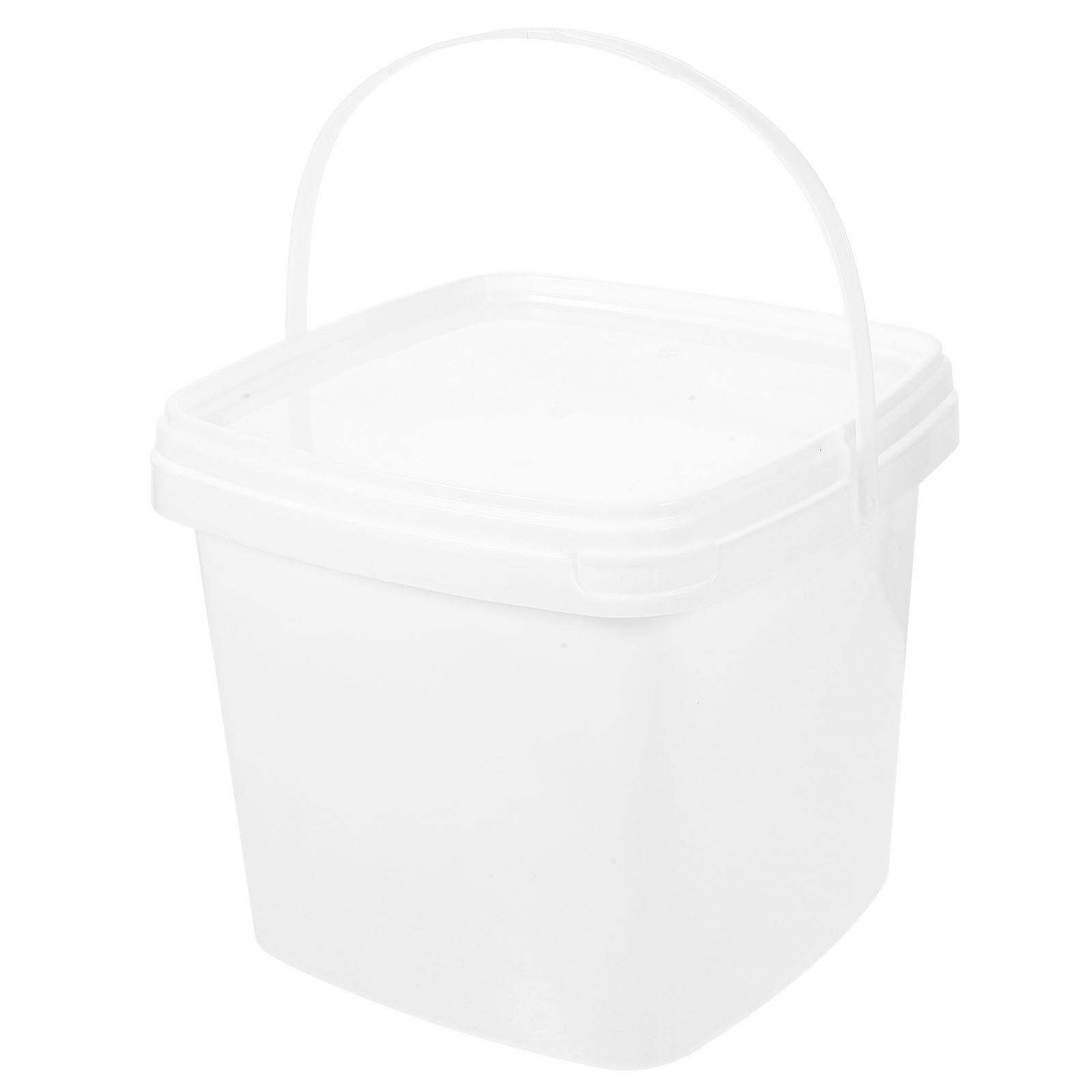 Portable Wash Bucket For Home Use 5L Square Plastic Bucket Easy To Wash 1Pack
